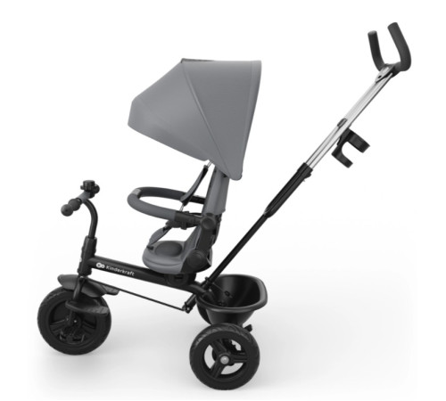 kinderkraft Детский трицикл aston 2 plus (серый)