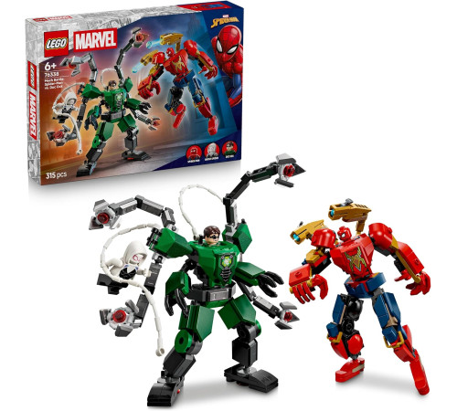  lego marvel 76338 Конструктор "Битва роботов: Человек-Паук против Доктора Октопуса" (315 дет.)