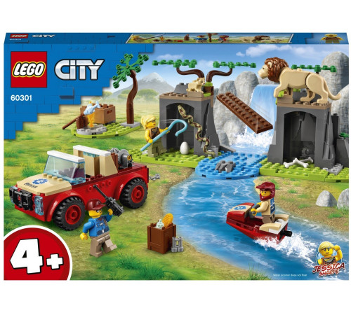  lego city 60301 Конструктор "Спасательный внедорожник для зверей" (157 дет.)