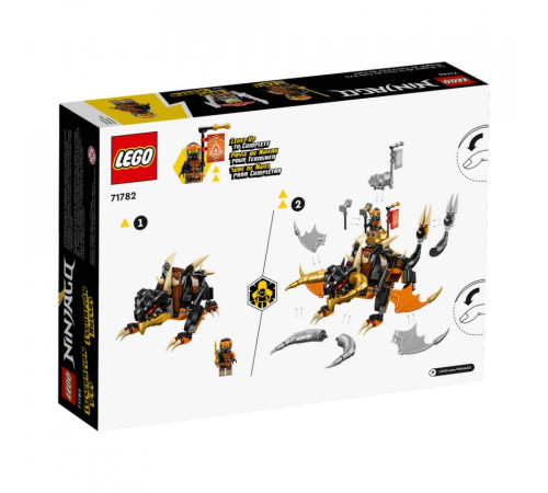 lego ninjago 71782 Конструктор "Земляной дракон Коула evo" (285 дет.)