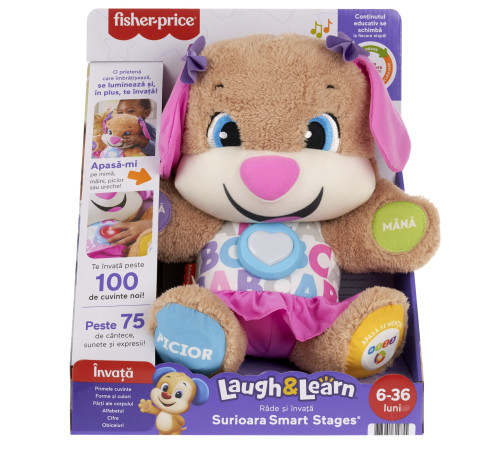Fisher-Price FPP92 Surioara Cățelușului destept Smart Stages (ro) Jucării pentru Copii - Magazin Online de Jucării ieftine in Chisinau Baby-Boom in Moldova  fisher-price fpp92 surioara cățelușului destept smart stages (ro)