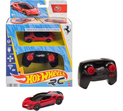 hot wheels jgd09 Машина на радиоуправлении "ferrari sf90 stradale assetto fiorano"
