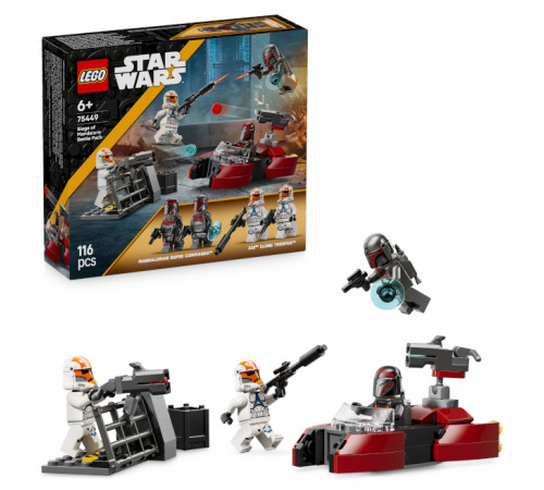 lego star wars 75449  constructor "set de luptă asediul mandalorului" (116 el.)