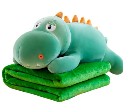 Jucării pentru Copii - Magazin Online de Jucării ieftine in Chisinau Baby-Boom in Moldova 86855 jucărie de pluș cu pătură "dinozaur verde"