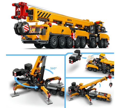 lego city 60409 constructor "macara mobila galbena" (1116 el.)