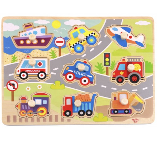  tooky toy ty860 puzzle din lemn  "transport"