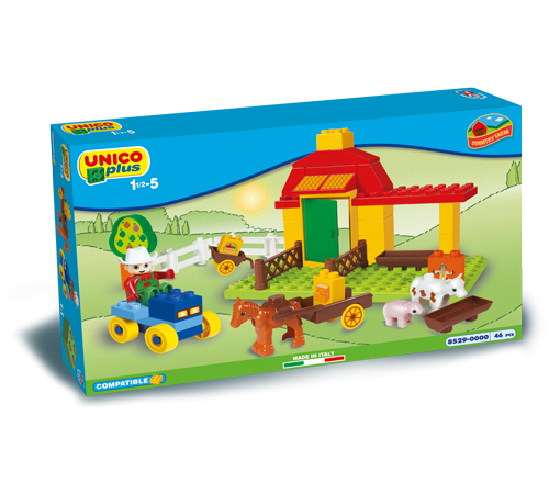 Jucării pentru Copii - Magazin Online de Jucării ieftine in Chisinau Baby-Boom in Moldova androni giocattoli 8529-0000 constructor "fermă mică" (46 el).