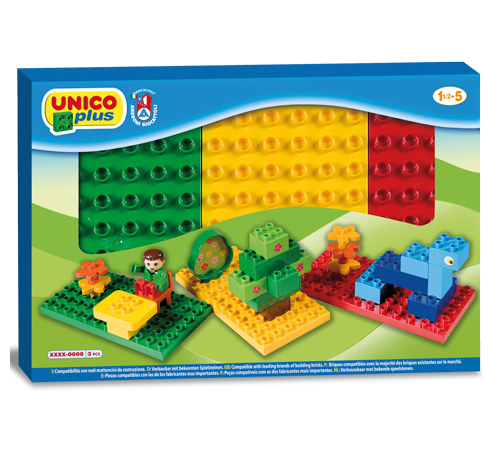 Детский магазин в Кишиневе в Молдове androni 8521-0000 Конструктор unicoplus "Основания для конструктора"(3 дет.)