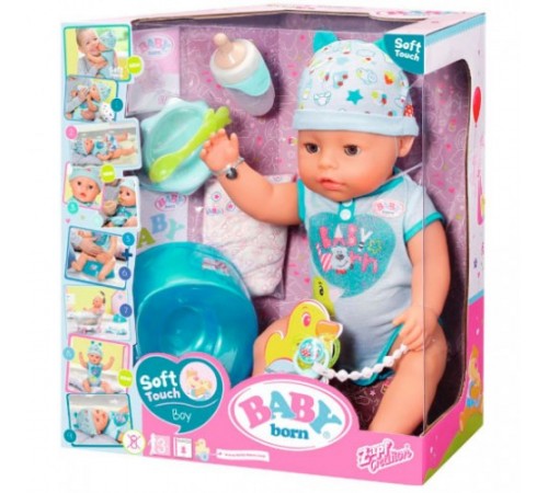 Детский магазин в Кишиневе в Молдове Zapf Creation 824375 Интерактивная кукла Baby Born "Очаровательный малыш" с аксессуарами zapf creation 824375 Интерактивная кукла baby born "Очаровательный малыш" с аксессуарами