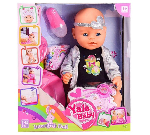 Jucării pentru Copii - Magazin Online de Jucării ieftine in Chisinau Baby-Boom in Moldova op ДД02.164 papusa cu accesorii "yale baby" (42 cm.)