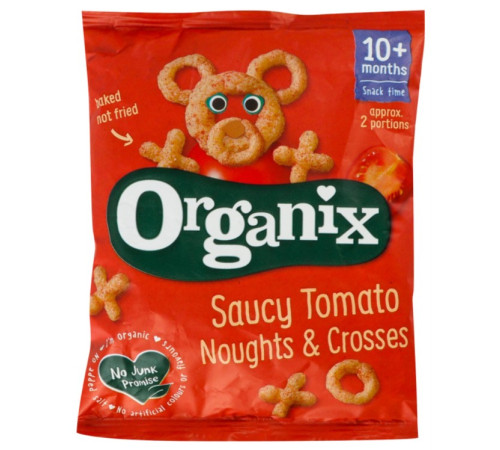  organix gustări bio din porumb cu rosii (10 luni+) 15 gr.