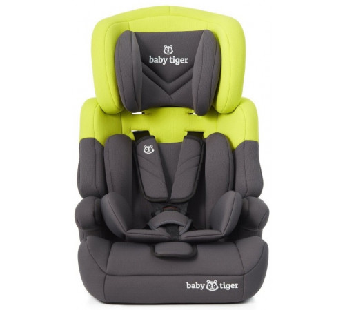 BabyTiger Автокресло Mali гр.1/2/3 (9-36 кг.) лайм/чёрный babytiger Автокресло mali гр.1/2/3 (9-36 кг.) лайм/чёрный