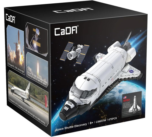  cada c56051w Конструктор "Космический шаттл nasa discovery со спутником" (475 дет.)