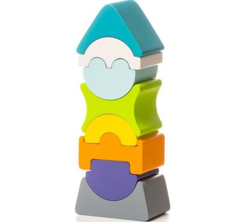 Cubika12701 Гибкая деревянная пирамидка "Башня" cubika12701 Гибкая деревянная пирамидка "Башня"