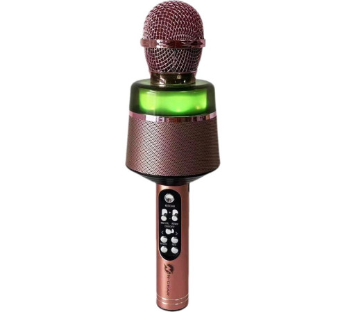 n-gear Портативный беспроводной bluetooth-микрофон для караоке "star mic" starmic100pink розовое золото