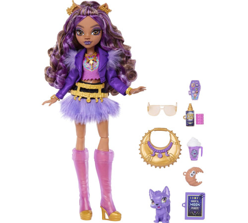 Детский&nbsp;магазин в Кишиневе в Молдове monster high jhk30 Кукла "Клодин Вульф" с питомцем Кресент
