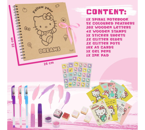 create it hk3650 set creativ "jurnal de activitati hello kitty&rdquo;