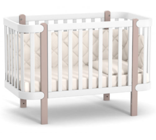  veres 05.3.1.21.13 Кроватка детская ЛД5 Монако (белый/капучино)