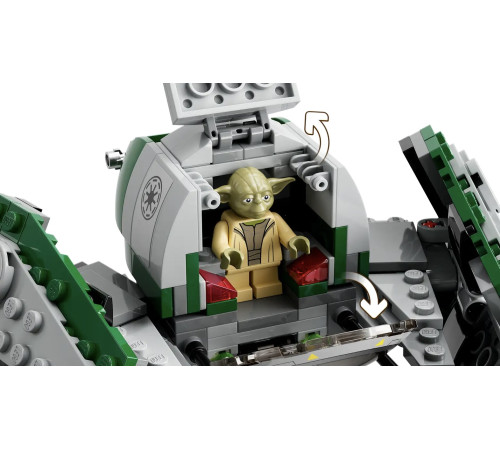lego star wars 75360 constructor "yoda's jedi starfighter ™" (253 el)