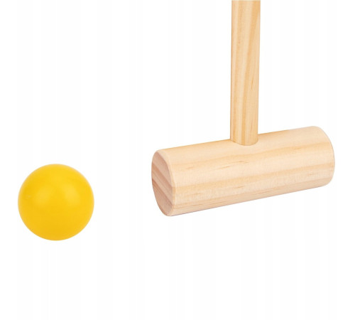 tooky toy th366 set de joacă din lemn &bdquo;croquet&rdquo;