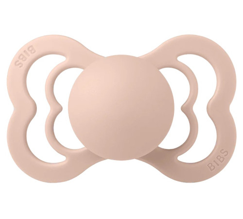 bibs Пустышка симметричная латексная supreme m (6-18 м.) blush