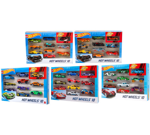 hot wheels 54886 Набор базовых машин (10 шт.) в асс.