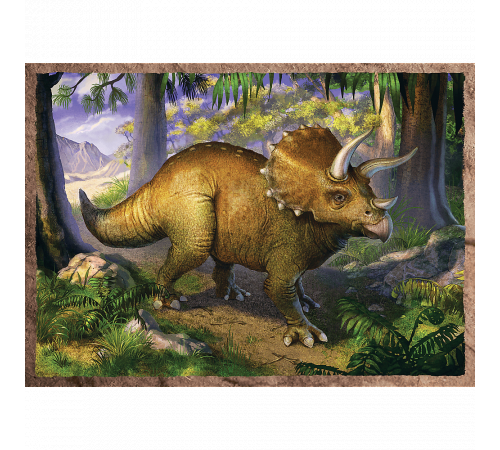 trefl 34383 puzzle 4-în-1 "dinozauri interesante" (70/54/48/35 el.)
