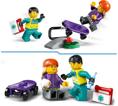lego city 60451 Конструктор "Скорая помощь" (184 дет.)