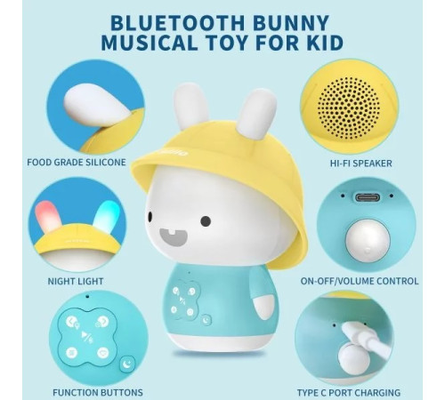 alilo baby g9s jucărie interactivă "bunny" albastru