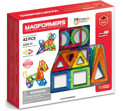 magformers 701015 constructor magnetic "basic" (42 el.)