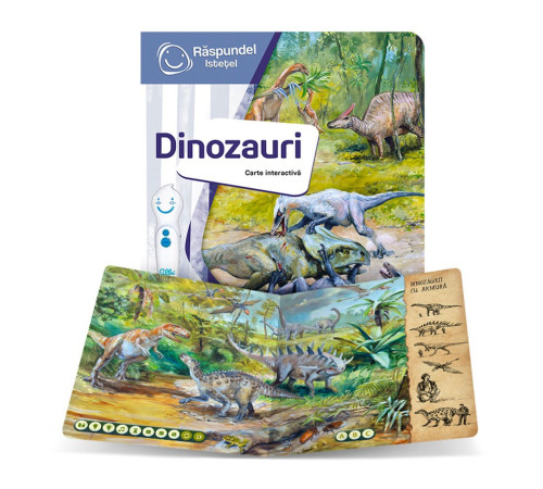 raspundel istetel 97110 creionul electronic albi și carte „dinozauri”