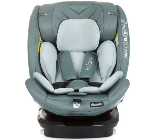 chipolino scaun auto "i-size isofix 360 volare" stkvlr02404pg (40-150 cm.) pastel green