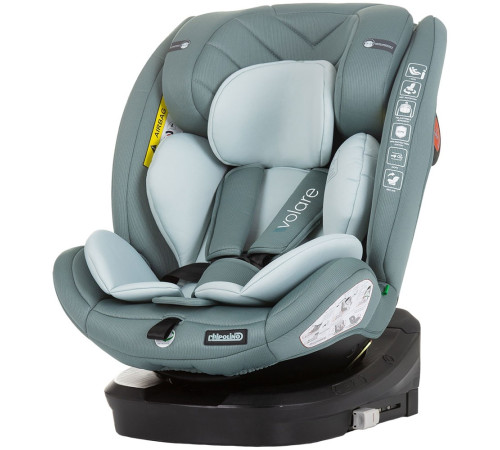 chipolino scaun auto "i-size isofix 360 volare" stkvlr02404pg (40-150 cm.) pastel green