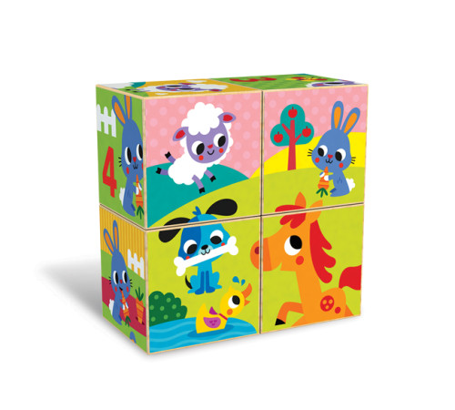 kids hits kh20/022 cuburi de lemn "ferma"