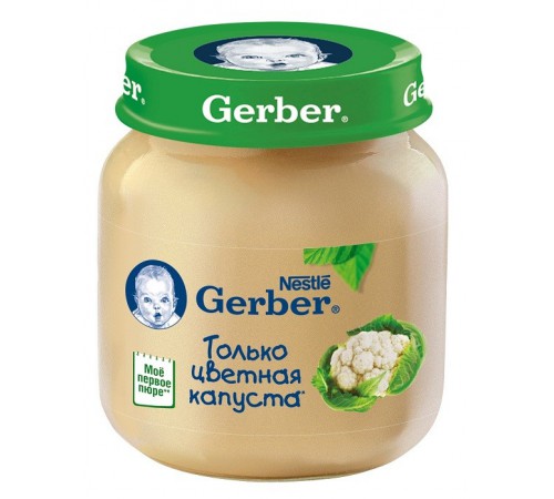 Gerber Пюре из цветной капусты 130gr.(5+) gerber Пюре из цветной капусты 130gr.(5+)