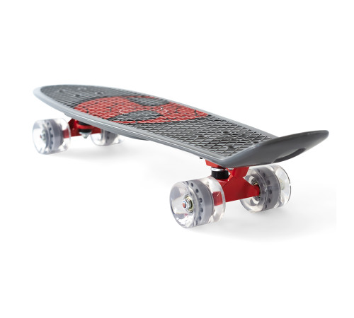 seven 59968 skateboard "spidermen" gri