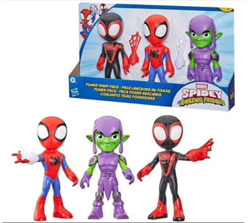 spider-man g3381 set de figurine mari "marvel spidey and his amazing friends" (23 cm)