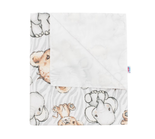  new baby 49769 Пеленкa непромокаемая фланель zoo (57 x 47)