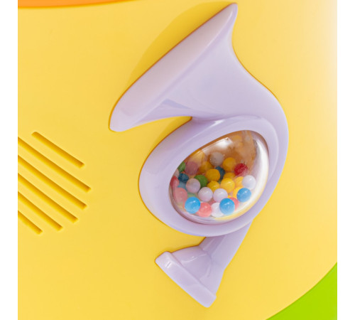 baby mix 53211 Музыкальная игрушка "Динамический бубен" (желтый)