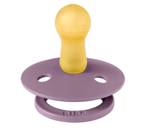 bibs Пустышка круглая латексная color s mauve (0-6 м.)