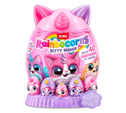 Jucării pentru Copii - Magazin Online de Jucării ieftine in Chisinau Baby-Boom in Moldova zuru 92125 jucărie de pluș surpriză "rainbocorns eggzania kitty"