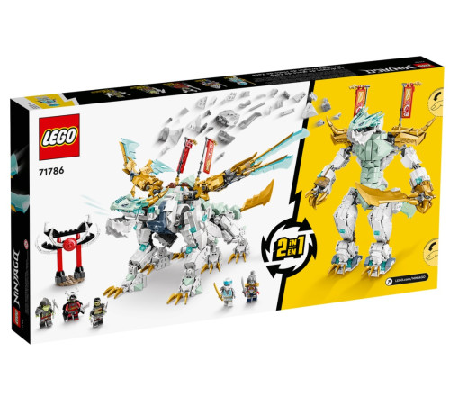 lego ninjago 71786 Конструктор "Существо ледяного дракона Зейна" (973 дет.)