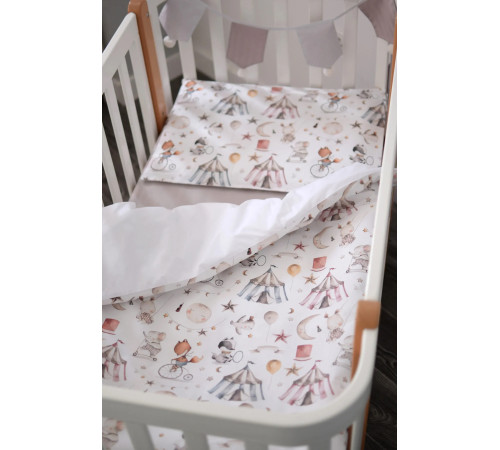  veres 153.1.19 lenjerii de pat "animale in circ" (3 buc.)