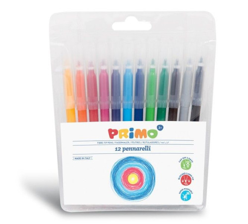  primo Фломастеры моющиеся 12 цветов ( 2,5 mm)