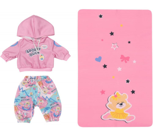 Детский магазин в Кишиневе в Молдове zapf creation 833445 Набор одежды "baby born kindergarten gym outfit" (36 см.)