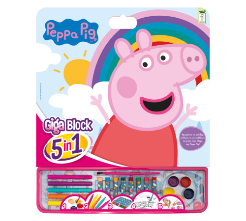  as kids 1023-62751 set de desen 5 &icirc;n 1 "peppa pig"