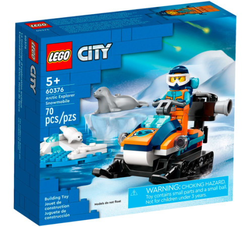 lego city 60376 Конструктор Снегоход «Исследователь Арктики» (70дет.)