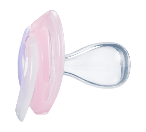 tommee tippee tt0493 Пустышка симметричная "night time" розовый (18-36 м.) 2 шт. 