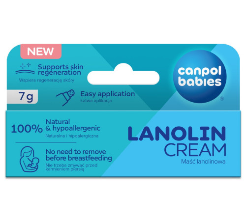 canpol 14/000 unguent pe bază de lanolină pentru mameloane (7 g)