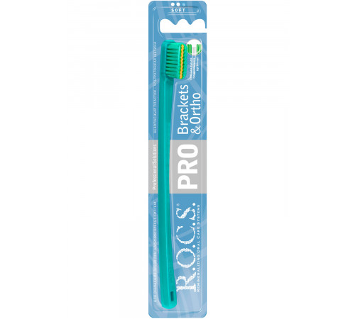 r.o.c.s. Мягкая зубная щетка для брекетов "pro brackets & ortho" (730708)